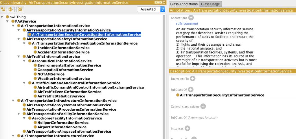 ServiceProfile with geospatial extensions <owl:class rdf:id="geospatialserviceprofile"> <rdfs:subclassof rdf:resource="#serviceprofile" /> <rdfs:subclassof rdf:resource="&gml;feature" /> <owl:thing