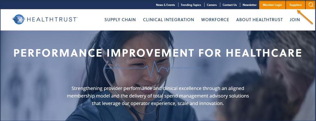 Applying for Access to Supplier Portal Created by: Business Analyst, Revised: August 18, 2017 The purpose of this section is to assist HealthTrust suppliers apply for access to the Supplier Portal,