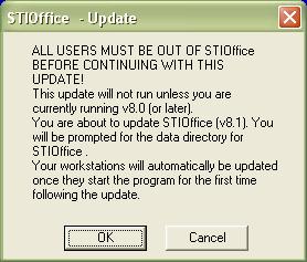 Updating STIOffice You may locate the latest update files at http://www.sti-k12.com. Click on the Support link and log in.