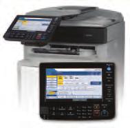 Users can quickly access exceptional multifunction performance including monochrome copy, color scan, print and fax capabilities to complete a wide range of projects faster with incredibly low
