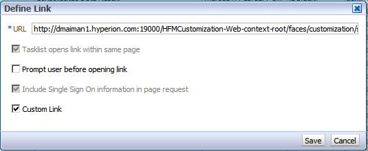 STEPS FOR CUSTOM PAGES DEVELOPERS 1. From JDeveloper, open HFMCustomization.jws. This file should be located in EPM_ORACLE_HOME. 2.