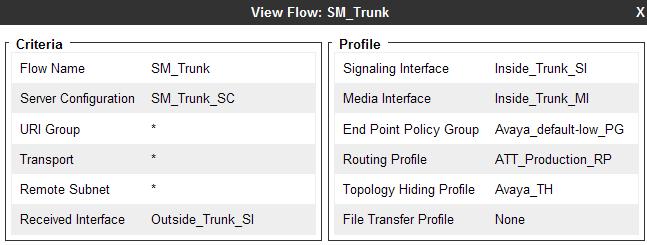 7.5.5. Endpoint Flows Main Site 1. Select Device Specific Settings from the menu on the left-hand side (not shown). 2. Select Endpoint Flows (not shown). 3. Select the Server Flows tab (not shown). 4.