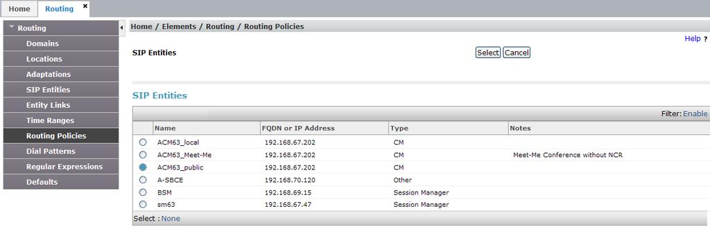 Step 5 - Returning to the Routing Policy Details page in the Time of Day section, click on Add.