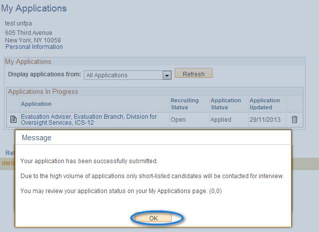 11 7) Then you will go to Submit Application Page. Click I agree to the terms. Then click Submit.