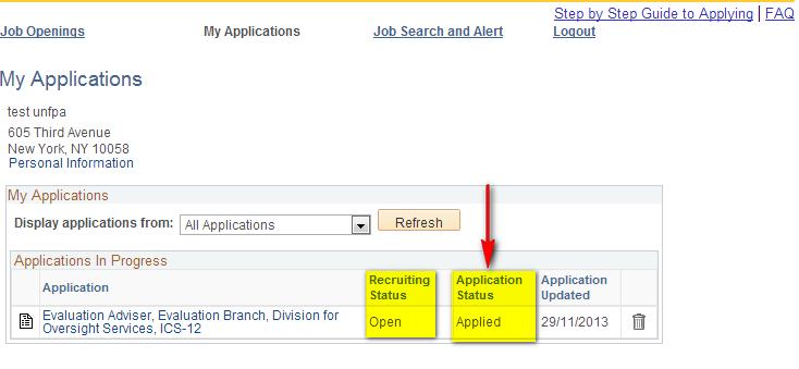 12 Tips: If the Recruiting Status is open, you can make changes to an application that was already submitted.