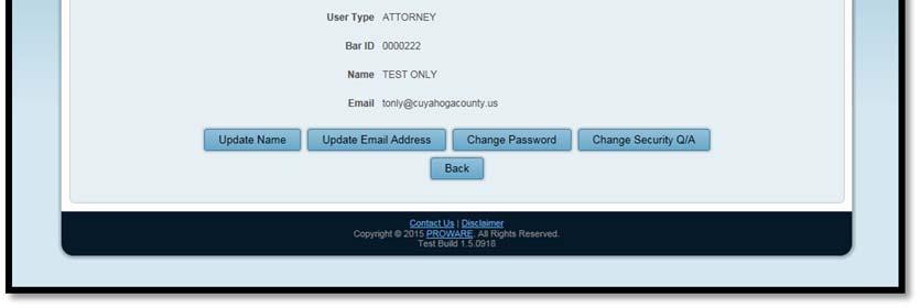 Managing User Profiles User Profile Properties Once logged into your account, the user properties are located in the