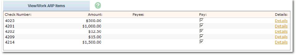 Page 24" Items: Cash User will decide whether to pay or return