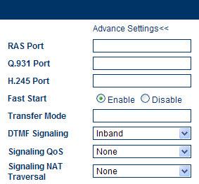 A RAS Port RAS Port is connected to an unreliable channel, which is used to convey the registration, admissions, bandwidth change, and status messages