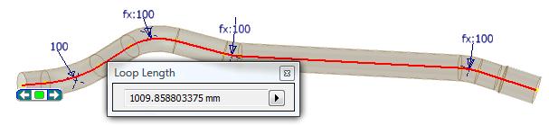 Once you have the 3D centerline you can use the Measure>Loop Length to