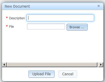 Overview Subsection: Adding a New Document Click on the dialog box will appear.