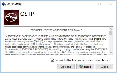 2. Read the End-User License Agreement and select I agree to the license terms and conditions. Click Install to continue. 3.