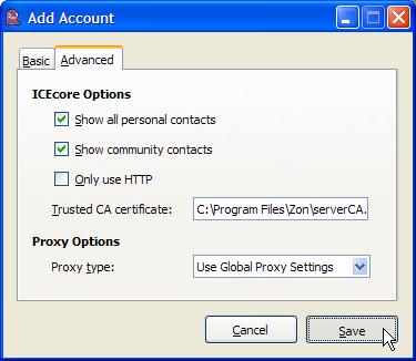 4a Select Show All Personal Contacts to import all your personal contacts from Conferencing. 4b Select Show Community Contacts to import all the contacts from the Conferencing Community Address Book.