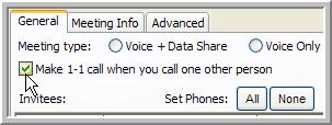 phone and in a meeting, you are not re-called, but you are connected to the outbound invitee call.