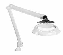 Illuminated magnifier for the healthcare sector The low heat output of the lamp and the versatility and robust construction of LFM Medical makes it a great tool for patient examination at a very