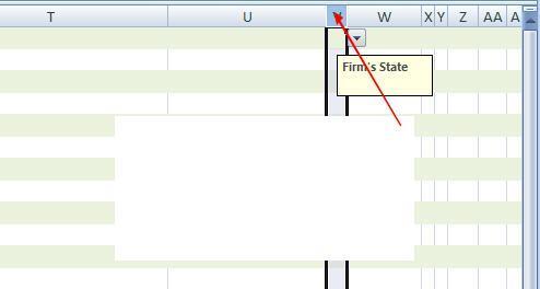 Column V: Firm State: Please enter the Firm s State (Example: Two Letters for the State)