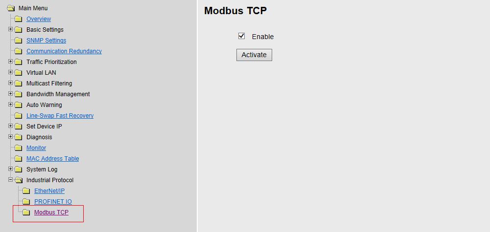 4. Using Industrial Protocols 4.1 MODBUS/TCP MAP Introduction MODBUS TCP is a protocol commonly used for the integration of a SCADA system.