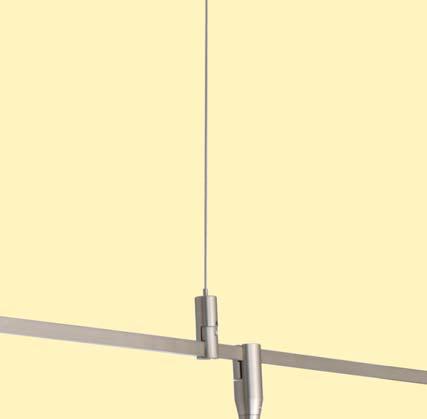 12v monorail Cable Support for High Ceilings Using Adjustable Cable Supports