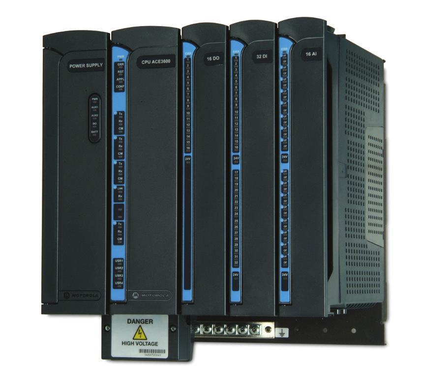 EXTEND PROTECTION TO THE EDGE ACE3600 SCADA REMOTE TERMINAL UNITS The ACE3600 RTU for your mission-critical control systems handles large volumes of data for more complex process automation and