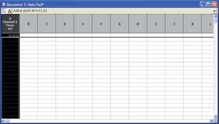 The first step is to set up the Data Pad columns with the calculations you want to use.