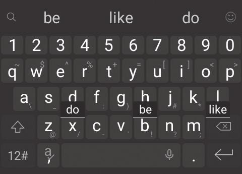 Tap > and tap inside a text field to open the keyboard, and then tap > FULL to switch to the FULL layout. 3.