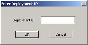 If you have a Deployment ID for the merchant, click I Have My Deployment ID. If the merchant s parameters were created on PSCS but you do not have the Deployment ID, proceed to step 4.