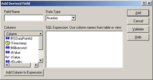 Advanced Reporting Topics Chapter 6 4. Enter a name for your new field and type the expression or SQL statement that will be evaluated to produce the derived field. 5.