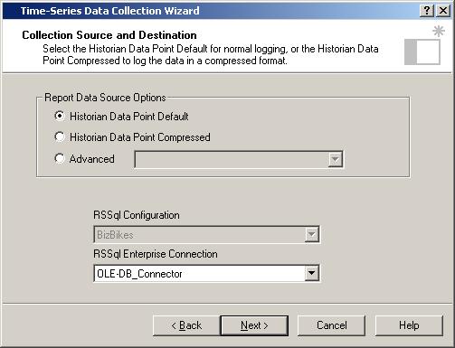 Chapter 3 Collecting FactoryTalk Historian Classic Data 1. The report data source is the database table or view where the data will be stored.
