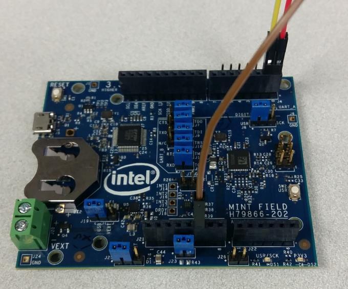 3. Hardware connection for UART Intel Quark microcontroller D2000 In the ISSM 2016 getting started document, you can check the required hardware configuration for the Intel Quark microcontroller