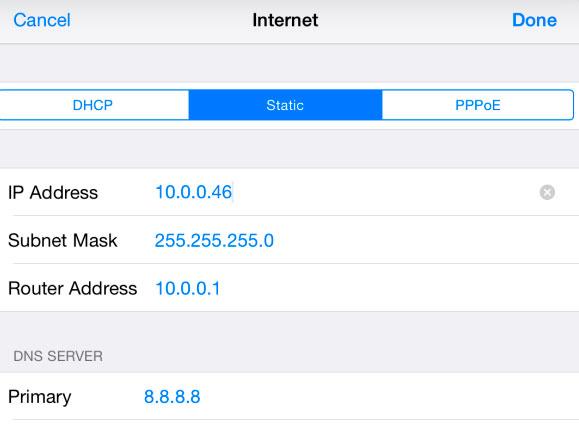 On the DHCP tab, note the IP address, Subnet Mask, Router Address, and the DNS Server settings (fig. 12).