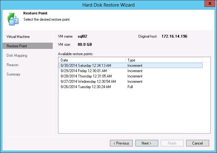 Restoring VM Disks You can restore virtual hard disks of VMware VMs from the backup.