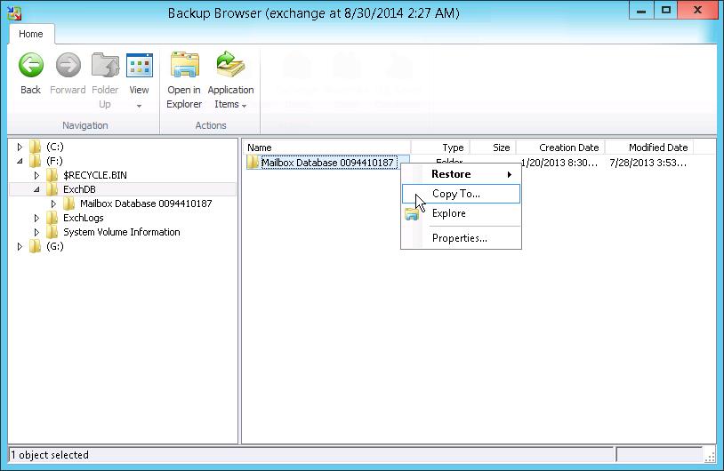 6. Veeam Backup & Replication will display a file browser with the file system tree of the VM.