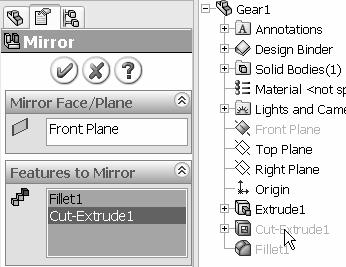 To close a SolidWorks drop-down menu, press the Esc key. You can also click any other part of the SolidWorks Graphics window, or click another drop-down menu.