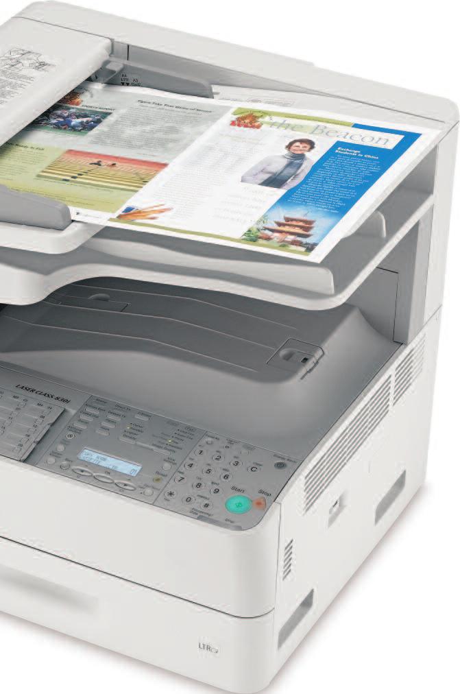 Faxing Each LASER CLASS 830i/810 model offers Super G3 high-speed fax capabilities for maximum performance and reliability.