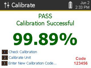 After calibration is complete, store calibration target in a safe place and install the probe grate on the device.