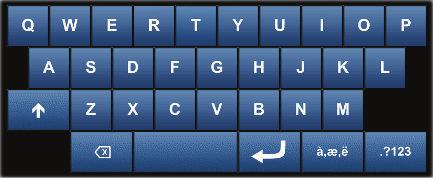 Control Panels B94x Keypad operation overview en 35 11.1.3 QWERTY keyboard screen The QWERTY keyboard screen shows when you can use alphanumeric characters, such as when entering the name for a new user.