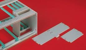 KM6-II Divider Kits REAR DIVIDER KITS Rear divider kits reduce the depth of a subrack locally by 60mm, thus permitting a subrack to be divided into different pcb depths (160 and 220mm for instance).