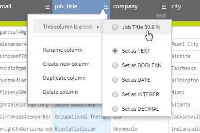And Getting Semantic Type Semantic Type Column heading or what the data in a specific column represents.