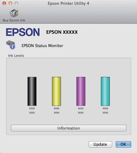 Spausdinimo / Kopijavimo trikčių šalinimas Esama būsena: Jei rašalo nedaug arba baigėsi, EPSON Status Monitor 3 lange atsiranda mygtukas How to (Kaip).