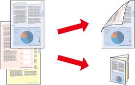 Spausdinimas 2-pusis spausdinimas (skirta tik Windows sistemai) Spausdintuvo tvarkyklę naudokite spausdinti ant abiejų lapo pusių.