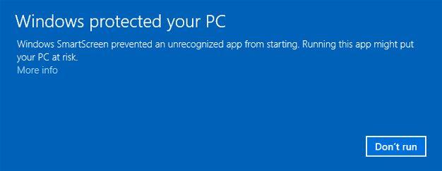 If prompted by the operating system to run software from an unrecognized app, click More info at the first prompt screen.