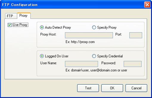 11. Click the Proxy tab. 12. If you are using a Proxy, select either Auto Detect Proxy or Specify Proxy.