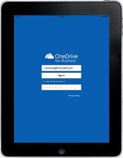 A user downloads the public OneDrive app on a personal
