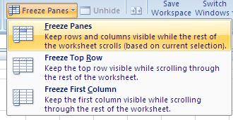 the Window group Select a method To unfreeze, click on Freeze Panes on the View