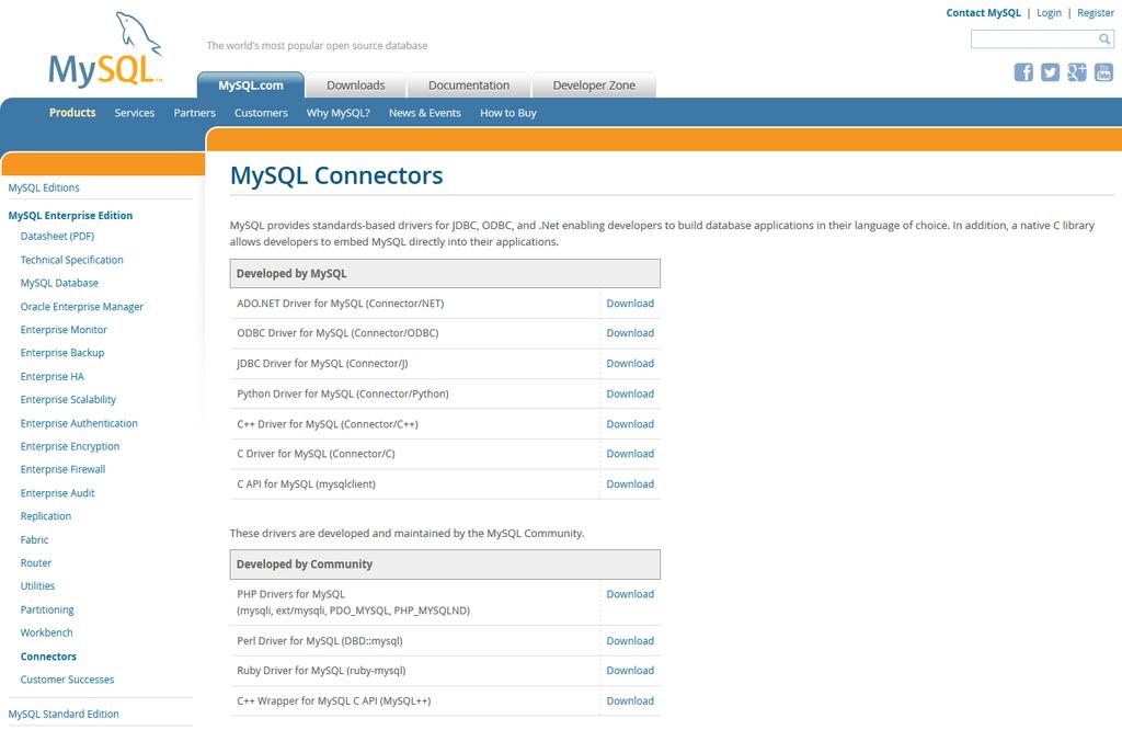 Overview App Connectors For MySQL (other DBMS) Vendor DB Connectors 1. MS Visual Studio ActiveX Data Objects 2.
