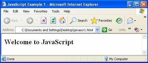 Syntax of JavaScript <script language=javascript> // comments of JavaScript javascript statement 1; javascript statement 2;.. javascript statement n; </script> <!