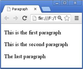 Text: Paragraphs <p> </p> is to create paragraphs Creates a line break and vertical spaces Alignment (left, ) is controller by