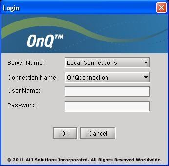 6. Configure ALI Solutions OnQ This section provides the procedures for configuring ALI Solutions OnQ.