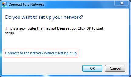 Note: If you see the following message Do you want to set up your network?
