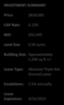 Property Investment Line Overview Map PROPERTY OVERVIEW: EXP Realty Advisors exclusively presents for sale a 100% critical use fiber optic communications facility that is operated by a subsidiary of