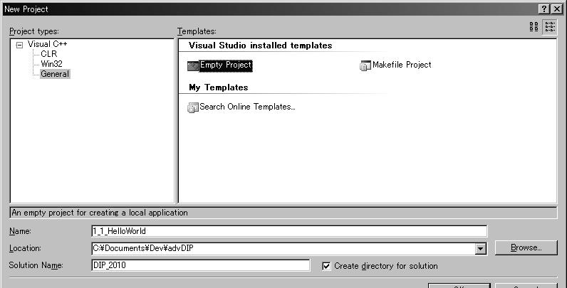 obj Visual C++ 2008 Express Edition Create a Project 9 Visual C++